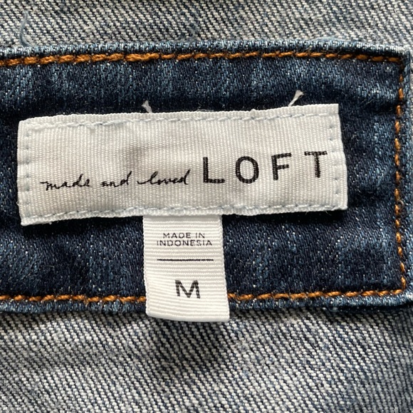 Medium wash jean jacket from loft like new - Picture 2 of 11